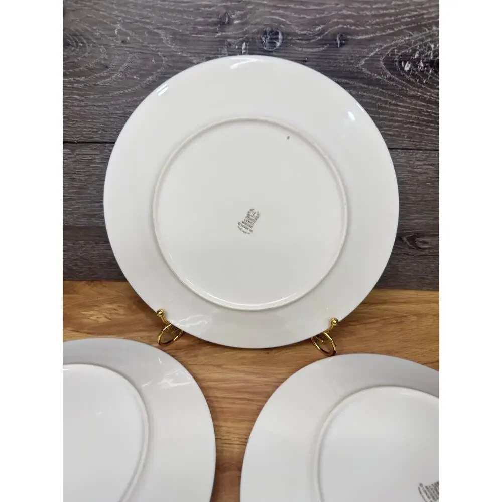 Lenox Aristocrat Gold Encrusted 10-5/8” Dinner Plates Set Of 5